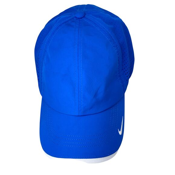Nike Heritage86 Dri-Fit Golf Cap Mens OSFM Blue Polyester Perforated 429467 490 - Picture 1 of 9